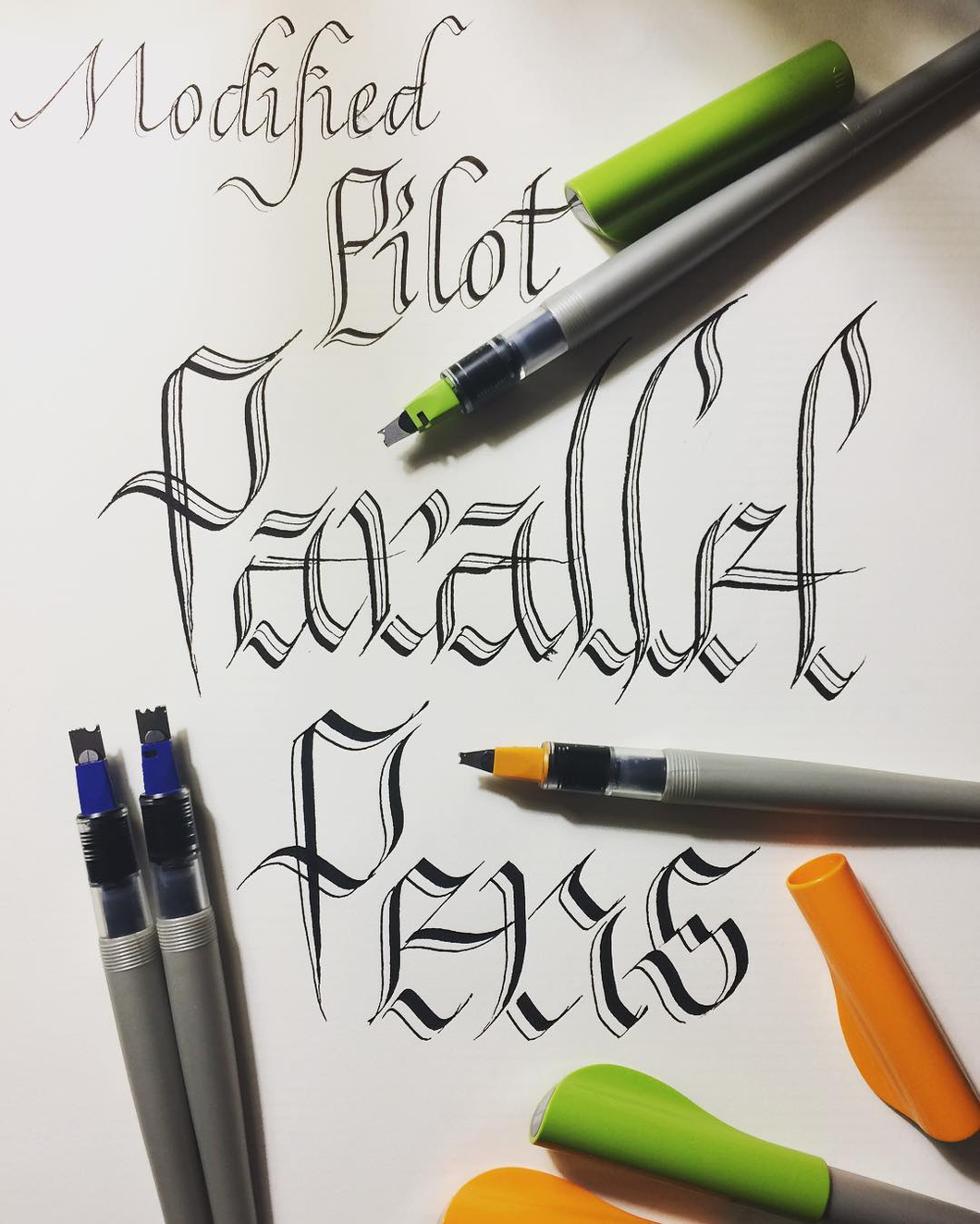 Pilot Parallel Pens - how to use 